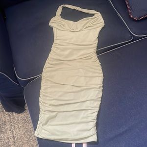 Green Oh Polly bodycon dress never worn
